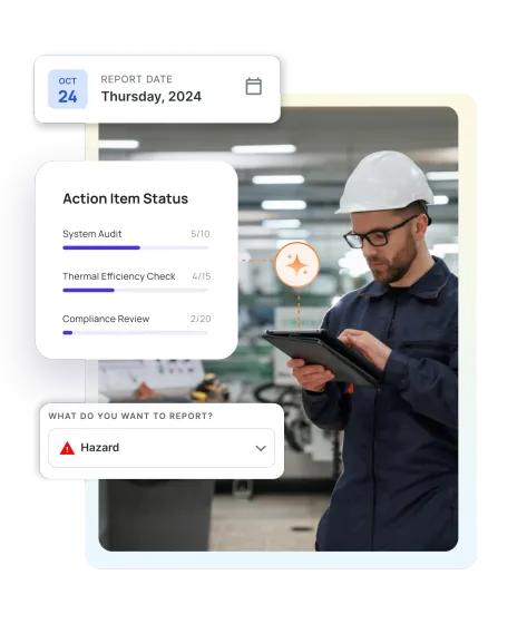 Digital checklist workflow on mobile